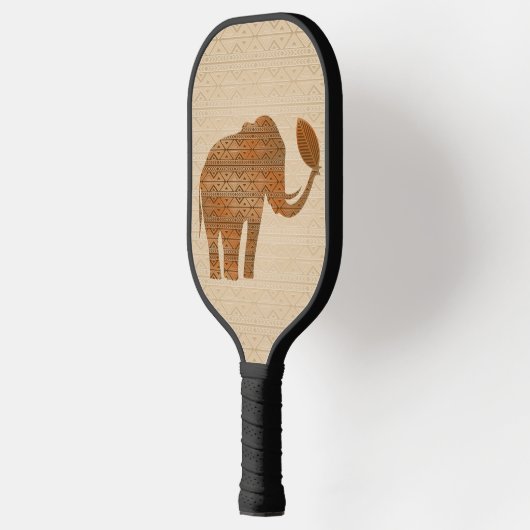 Elephant Tribal Kunstontwerp Pickleball Paddle (Links)