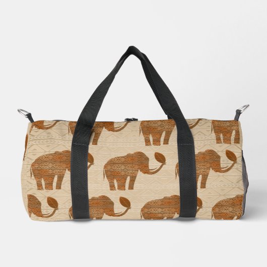 Elephant Tribal Kunstontwerp Plunjezak (Voorkant)