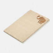 Elephant Tribal Kunstontwerp Post-it® Notes (Schuin)