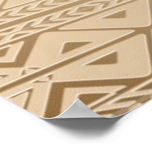 Elephant Tribal Kunstontwerp Poster (Hoek)