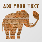 Elephant Tribal Kunstontwerp Raamsticker (Vel)