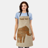 Elephant Tribal Kunstontwerp Schort (Gedragen)