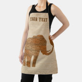 Elephant Tribal Kunstontwerp Schort (Insitu)