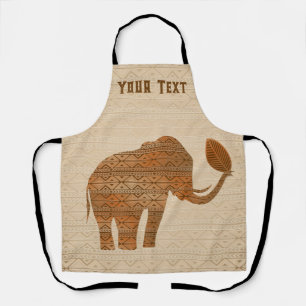 Elephant Tribal Kunstontwerp Schort