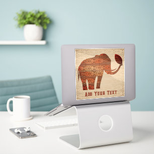 Elephant Tribal Kunstontwerp Sticker