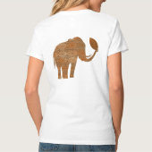 Elephant Tribal Kunstontwerp T-shirt (Achterkant)