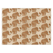 Elephant Tribal Kunstontwerp Tafelkleed (Voorkant (Horizontaal))