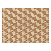 Elephant Tribal Kunstontwerp Tafelkleed (Voorkant (Horizontaal))