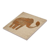 Elephant Tribal Kunstontwerp Tegeltje (Zijkant)