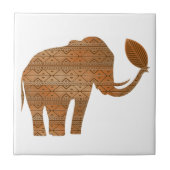 Elephant Tribal Kunstontwerp Tegeltje (Voorkant)