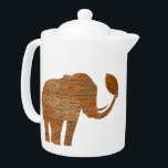 Elephant Tribal Kunstontwerp Theepot<br><div class="desc">African Elephant Shape Tribal African Decorative Art Design,  oorspronkelijk gemaakt op Vector Technique en vervolgens herwerkt op Digital Art Technique Copyright BluedarkArt TheCHameleonArt.</div>
