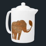 Elephant Tribal Kunstontwerp Theepot<br><div class="desc">African Elephant Shape Tribal African Decorative Art Design,  oorspronkelijk gemaakt op Vector Technique en vervolgens herwerkt op Digital Art Technique Copyright BluedarkArt TheCHameleonArt.</div>