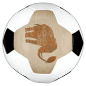 Elephant Tribal Kunstontwerp Voetbal (Gedraaid)