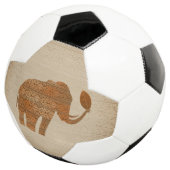 Elephant Tribal Kunstontwerp Voetbal (Drie kwart)
