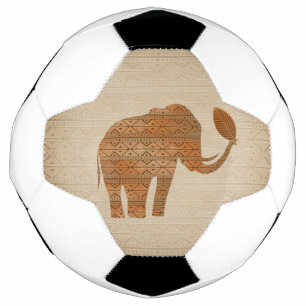 Elephant Tribal Kunstontwerp Voetbal
