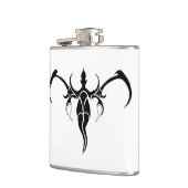 Elephant Tribal Tattoo - Zwart-wit Heupfles (Links)