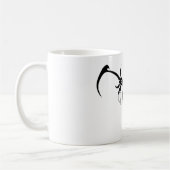 Elephant Tribal Tattoo - Zwart-wit Koffiemok (Links)