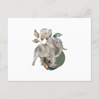 Elephant Tropical Animal Waterverf Briefkaart