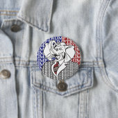 Elephant Trump Ronde Button 7,6 Cm (In situ)