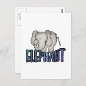 Elephant Tshirts en Gifts Briefkaart (Voorkant / Achterkant)