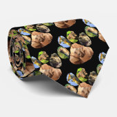 Elephant Tug of War Footprint Stropdas (Opgerold)