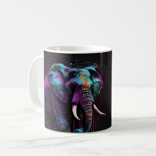 Elephant Tumbler Wrap Subliving Design Koffiemok (Voorkant links)