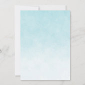 Elephant Turquiose Balloons Baby shower Dank u Bedankkaart (Achterkant)