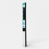 Elephant Turquoise White Houndstooth iPhone 5 Hoes (Achterkant/links)