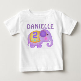 Elephant Tutu Bodysuit (aangepaste naam en ouderdo