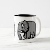 Elephant Tweekleurige Koffiemok (Voorkant rechts)