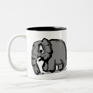 Elephant Tweekleurige Koffiemok