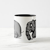 Elephant Tweekleurige Koffiemok (Center)