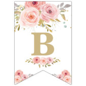 Elephant Twins Baby shower Bunting Flag Banner (Eerste vlag)