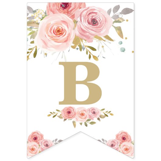 Elephant Twins Baby shower Bunting Flag Banner (Derde vlag)