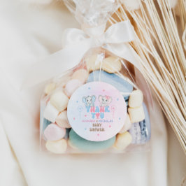 Elephant Twins Douche Bedankt Ronde Sticker