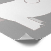 Elephant Twins Gender Neutral Baby shower Banner Poster (Hoek)