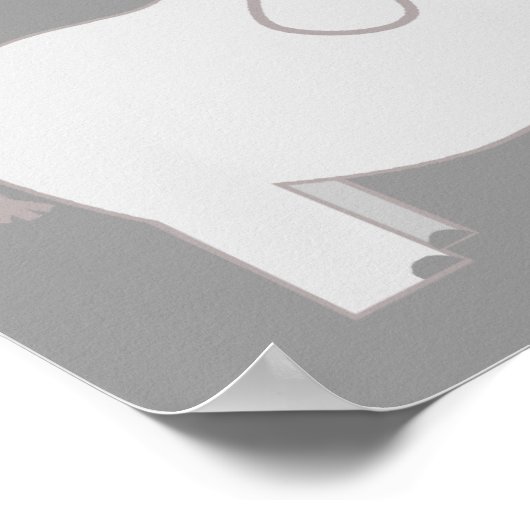 Elephant Twins Gender Neutral Baby shower Banner Poster (Hoek)