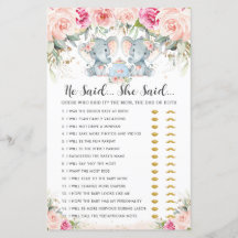 Elephant Twins Tea Party Hij zei dat ze spel zei