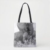 Elephant & Two Calves | Samburu Tote Bag (Voorkant)