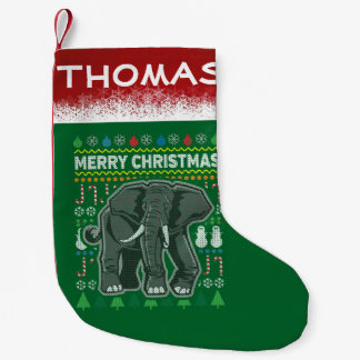 Elephant Ugly KerstSweater Wildlife Series Kleine Kerstsok