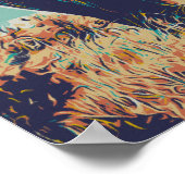 Elephant uit Kenia, Nationaal Park Aberdare Poster (Hoek)