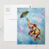 Elephant Umbrella Briefkaart (Voorkant / Achterkant)
