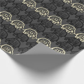 Elephant Unity Grey Stone Wrapping Paper Cadeaupapier (Hoek)