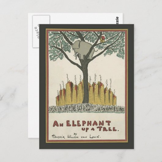 Elephant Up Briefkaart (Voorkant / Achterkant)