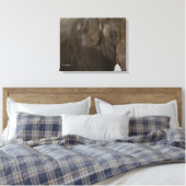 Elephant Up-Close Canvas Afdruk (Insitu (Slaapkamer))