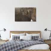 Elephant Up-Close Canvas Afdruk (Insitu (Slaapkamer))