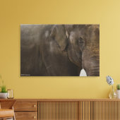 Elephant Up-Close Canvas Afdruk (Insitu (Woonkamer))