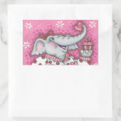 Elephant VALENTIJN STICKERS Rectangle (Tas)