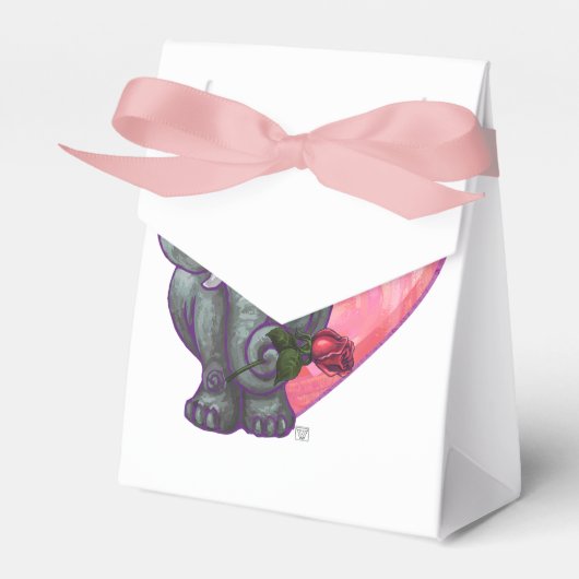 Elephant Valentijnsdag Bedankdoosjes (Voorkant Zijde)