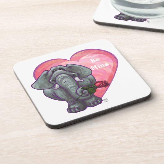 Elephant Valentijnsdag Bier Onderzetter (Linkerzijde)